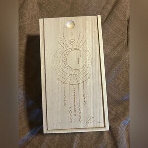 Aviva stanoff healing wooden  box with sage and different stones